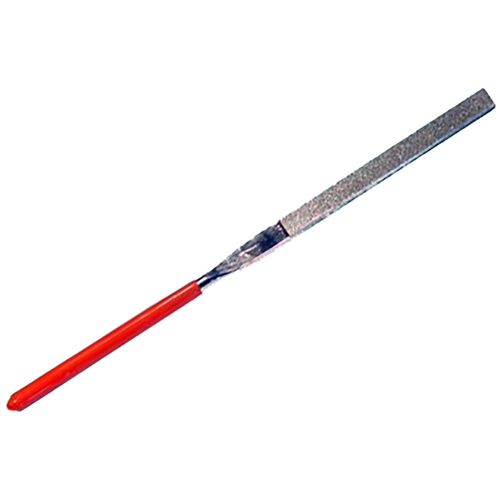 Изображение товара Плоский алмазный надфиль CNIC L 140x3 тупоносый с обрезиненной ручкой