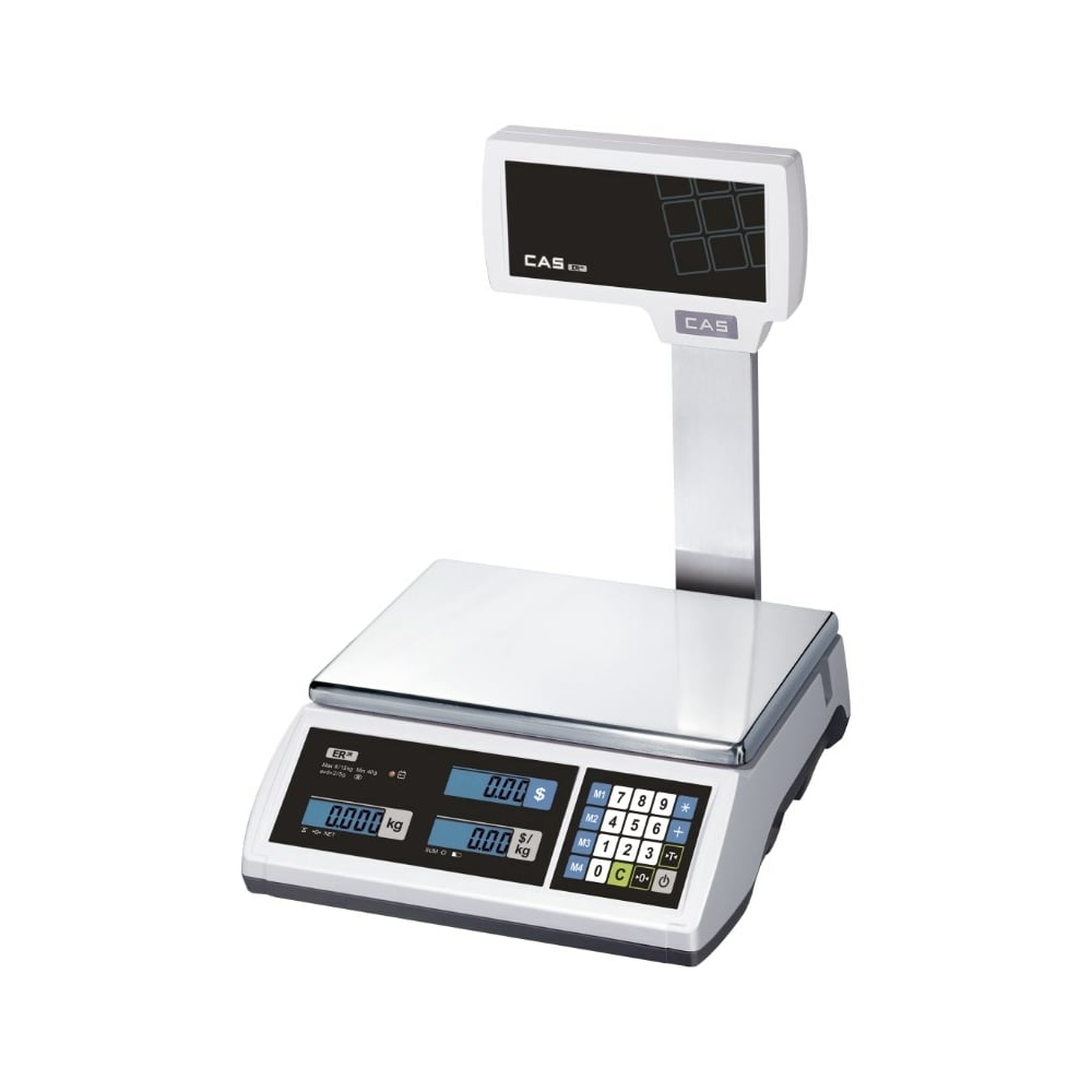 Изображение товара Промышленные электронные весы CAS ER JR-6CBU POLE с функцией поверки и подключением RS232