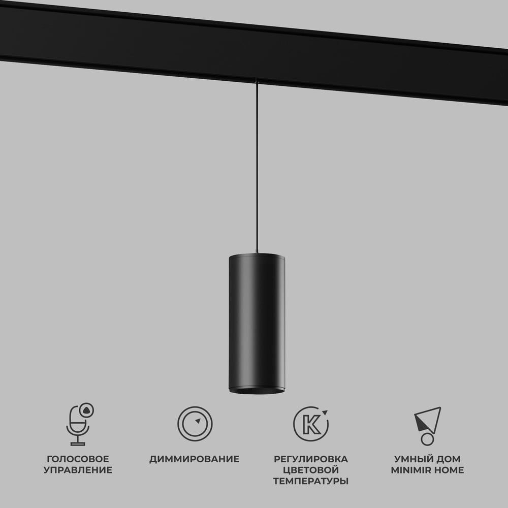 Изображение товара Slim magnetic умный трековый светильник 15w 2700-6500k dim amend 85073/01 чёрный Elektrostandard a063534