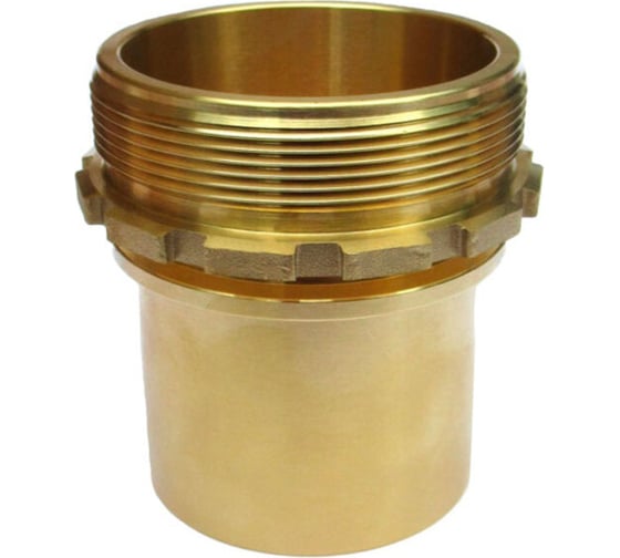 Изображение товара Штуцер с наружной резьбой под рукав TITAN LOCK гладкий хвостовик, латунь, DN50 (2") TLSM50BR-SE