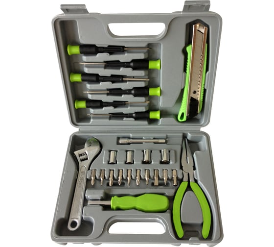 Изображение товара Набор инструментов 25 предметов (230x50x180 мм, тёмно-серый) Stinger W0405