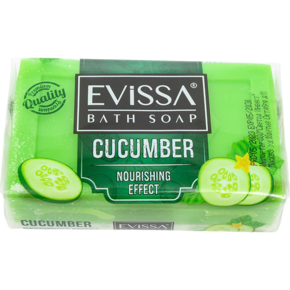 Банное мыло пвх пленка EVISSА 150 гр. Огурец М4025