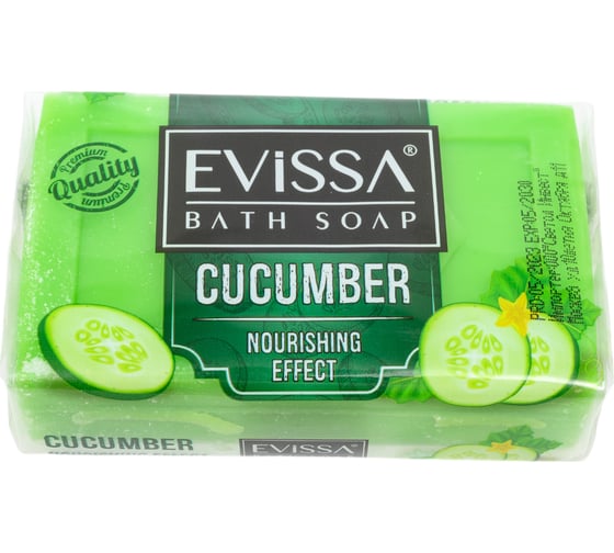 Изображение товара Банное мыло пвх пленка EVISSА 150 гр. Огурец М4025