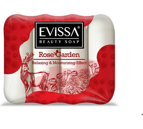Изображение товара  Туалетное мыло EVISSА ecopack, 4x70 гр. Роза М5060