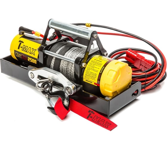 Изображение товара Переносная электрическая лебедка с синтетическим тросом T-Max ATW PRO 2500 W0927