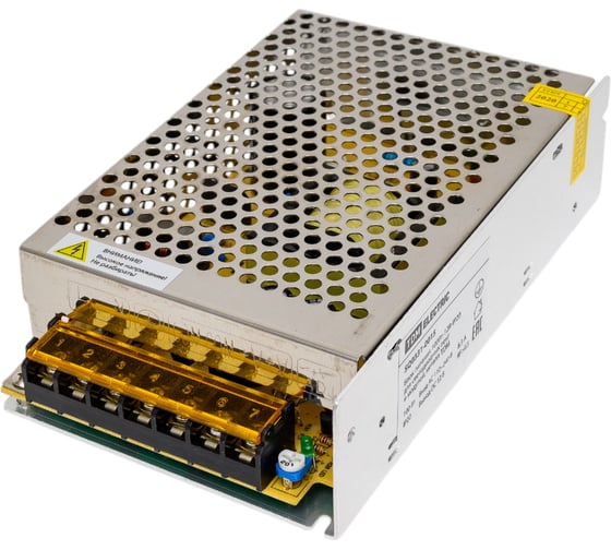 Изображение товара Блок питания для светодиодных лент и модулей 12v 100Вт TDM ELECTRIC 12В, IP20, металл SQ0331-0015