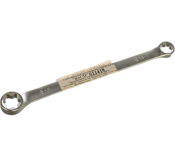Изображение товара Ключ (накидной, двусторонний) TORX Е14xE18 BAUM 611418