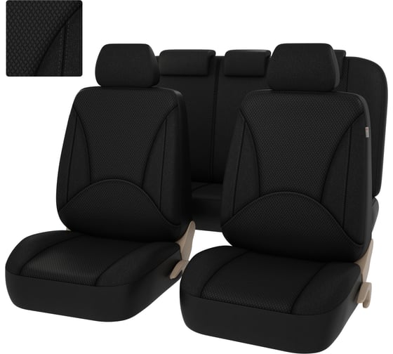 Изображение товара Чехлы PSV Imperial Next Черный Отстрочка черная экокожа жаккард JP 11 18 135458