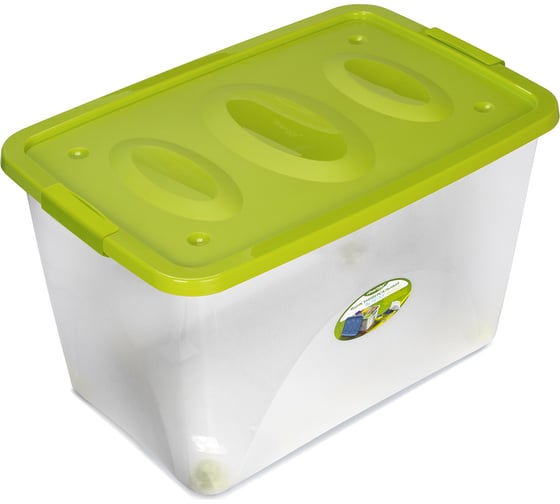 Изображение товара Универсальный ящик Martika Астело 600x400x360 мм, на колесиках, оливковый С666ОЛВ