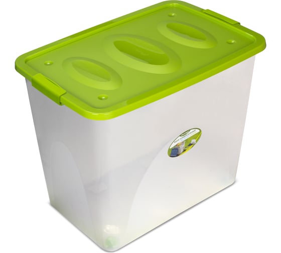 Изображение товара Универсальный ящик Martika Астело 600x400x480 мм, на колесиках, оливковый С667ОЛВ