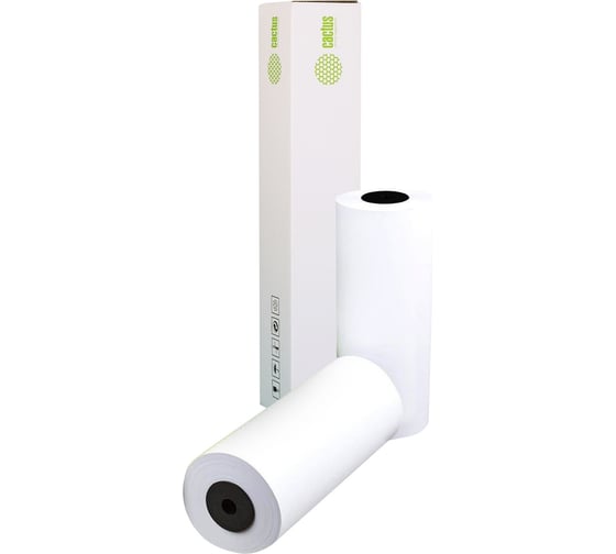 Изображение товара Бумага CACTUS Eco CS-LFP80-410457E 410 мм, 45.7 м, 80г/м2, белый, CIE155%, упаковка 2 рулона 1113355