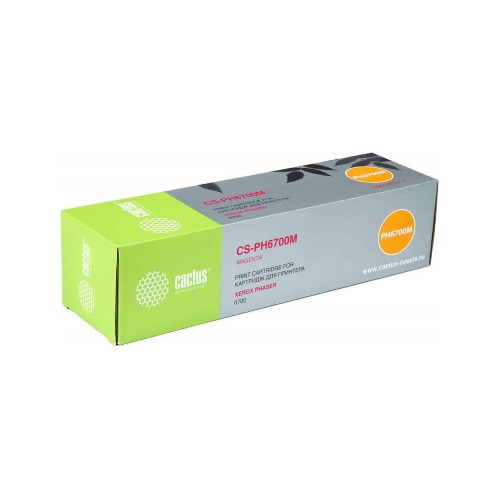 Изображение товара Лазерный картридж Cactus CS-PH6700M 106R01524 пурпурный для Xerox Phaser 6700
