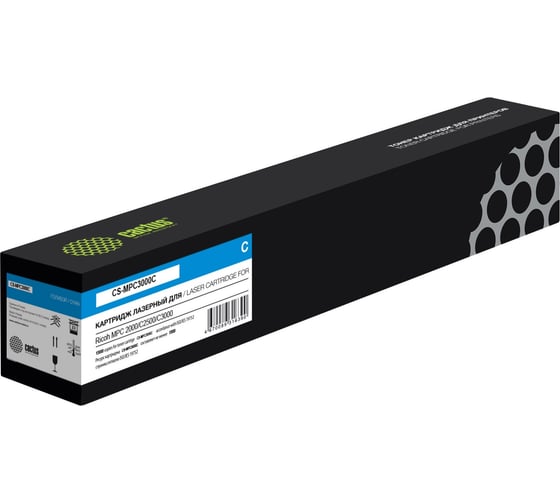 Изображение товара Лазерный картридж Cactus CS-MPC3000C 842033 голубой, 15000 страниц, для Ricoh MPC2000/C2500/C3000 1796616