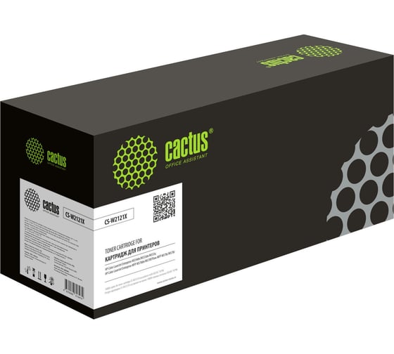 Изображение товара Лазерный картридж Cactus 212X CS-W2121X W2121X голубой, 10000 страниц, для HP Color LJ M554/M555/578 Ent 1773830