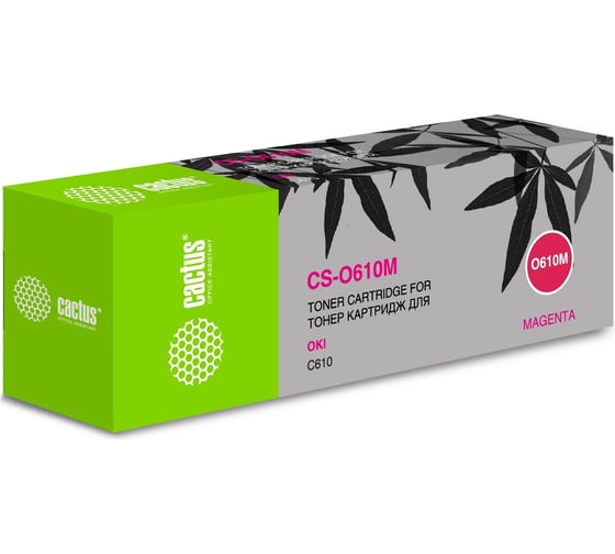Изображение товара Лазерный картридж Cactus CS-O610M 44315322 пурпурный, 6000 страниц, для Oki C610 942842