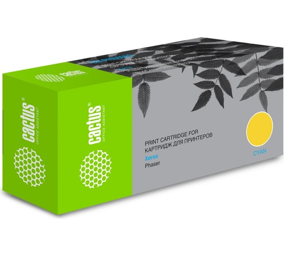 Изображение товара Лазерный картридж Cactus CS-PH6700C 106R01523 голубой, 12000 страниц, для Xerox Phaser 6700 982008