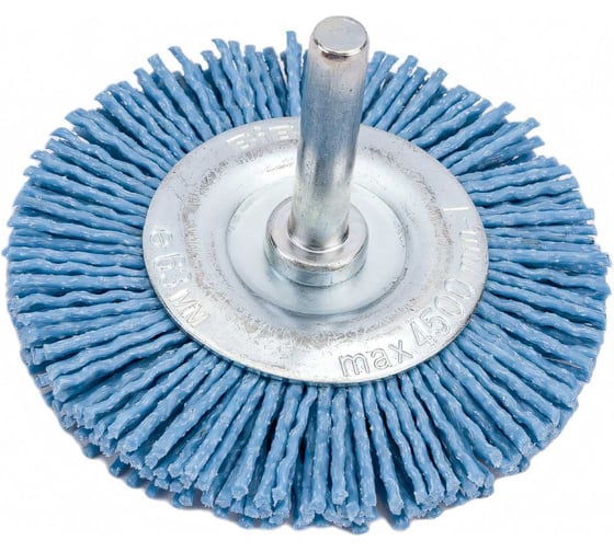 Изображение товара Щетка крацовка дисковая нейлон (63 мм) для дрели Biber 70995 тов-157166