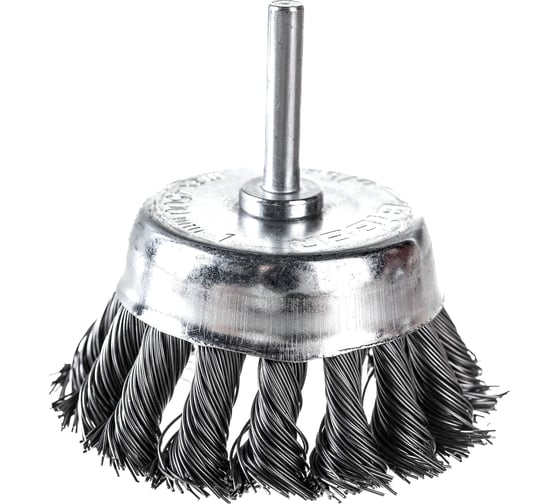 Изображение товара Щетка крацовка чаша витая (75 мм) для дрели Biber 70994 тов-076228
