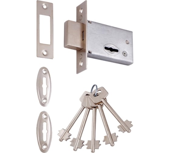 Изображение товара Врезной замок под сувальдный ключ VETTORE 800 cp хром 20305