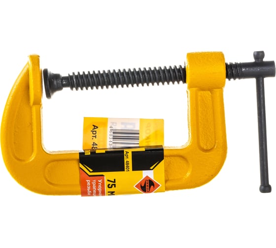 Изображение товара Усиленная струбцина (тип G, 75 мм) Энкор 48401