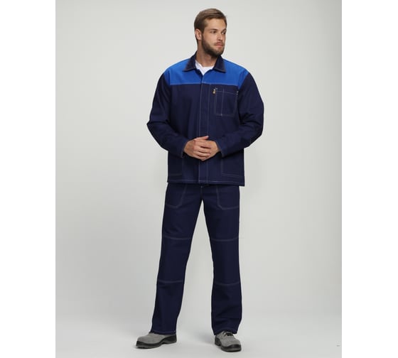 Изображение товара Костюм ФАКЕЛ Техник, брюки, темно-синий/васильковый, 64-66; 182-188 87490722.012