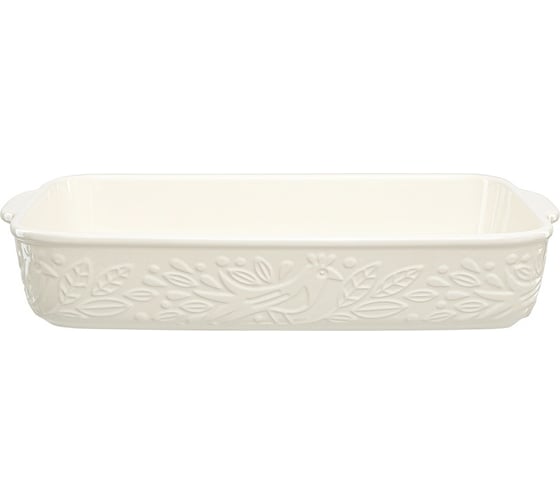 Изображение товара Блюдо для запекания Liberty Jones Birds of Paradise, 42x27 см, кремовое LJ0000132