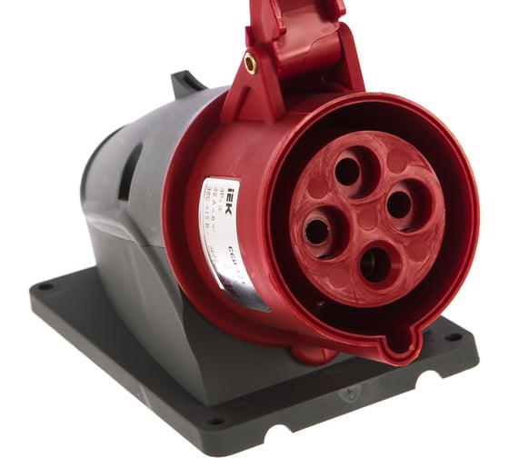 Изображение товара Стационарная розетка IEK MAGNUM ССИ-124 32А 3Р+РЕ 38 IP44 PSN12-032-4 6842348