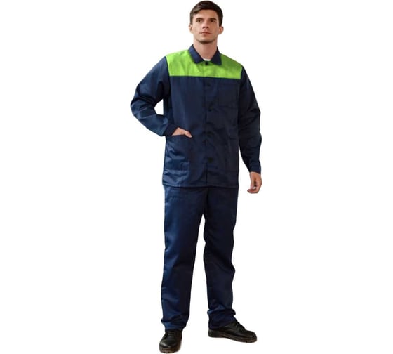 Изображение товара Костюм ФАКЕЛ Аскет-1, темно-синий/лимонный, р. 56-58, рост 170-176 87489826.007