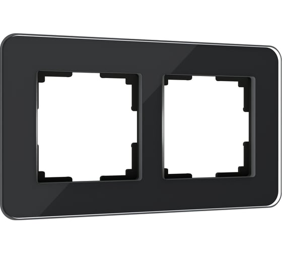 Изображение товара Рамка WERKEL на 2 поста elite черный, стекло a063820