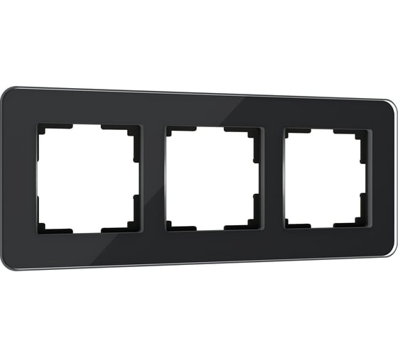 Изображение товара Рамка WERKEL на 3 поста elite черный, стекло a063821