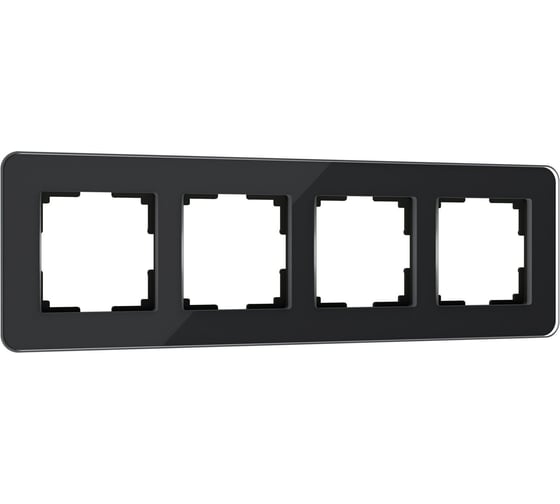 Изображение товара Рамка WERKEL на 4 поста elite черный, стекло a063822