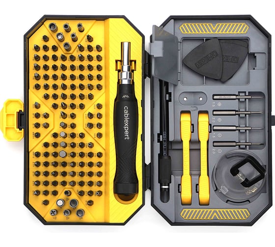 Изображение товара Отвертка с набором бит Cablexpert 145 предметов TK-SD-12R