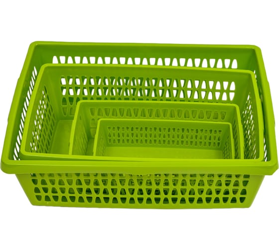 Изображение товара Корзина для хранения Martika Велетта 4 шт., оливковая С720ОЛВ