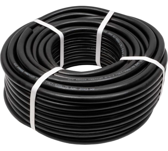 Изображение товара Рукав газовый KRASS III класс Ø 6,3 мм кислород/инертные газы (азот, аргон, воздух, углекислый газ и т.д.)( черный, бухта 40м); 2921021SB