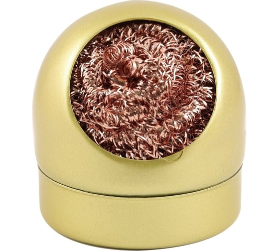 Изображение товара Стружка для очистки жал паяльника в колбе (цвет колбы золотой) HANDSKIT COLBGL