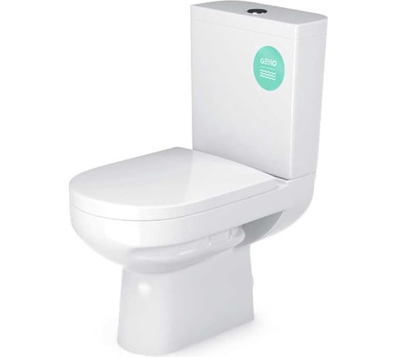 Изображение товара Унитаз-компакт Gesso W103 HOME De Luxe c 2 уровневой арматурой, сиденье для унитаза W103 De Luxe soft-close микролифт 9015618