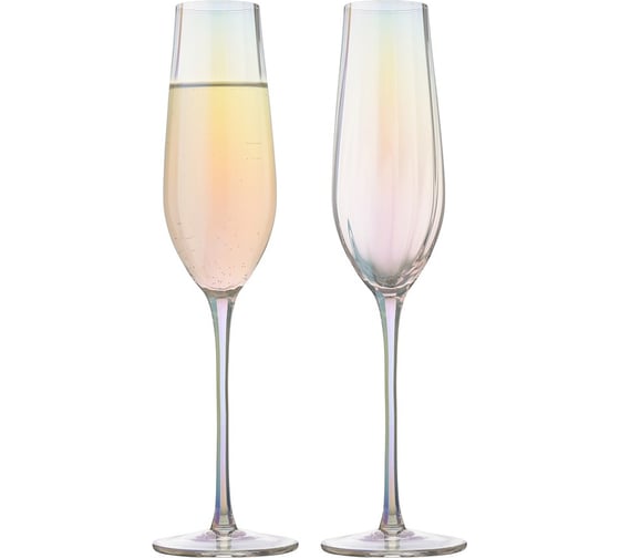 Изображение товара Набор бокалов для шампанского Liberty Jones Gemma Opal, 225 мл, 2 шт. HM-GOL-CHGLS-225-2