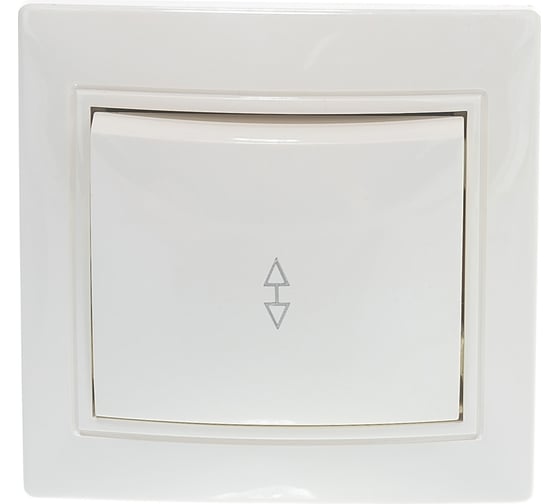 Изображение товара Проходной выключатель, 1 клавиша UNIVersal Севиль слоновая кость ivory Б-С0025