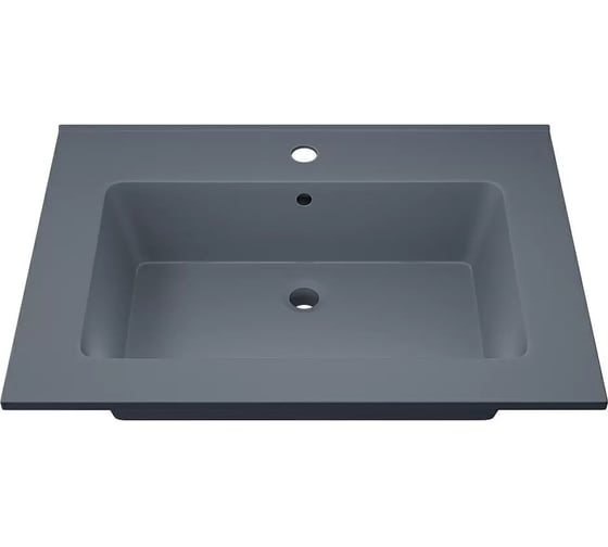 Изображение товара Полувстраиваемая раковина для ванной Uperwood Parma Quartz 65 см, серая матовая, бетон 291003002