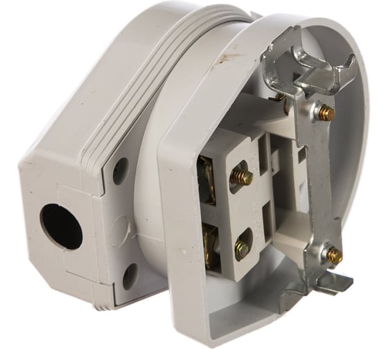 Изображение товара Разъем UNIVersal РШ-ВШ пластик ABS 32А 250В с/у, белый 1236