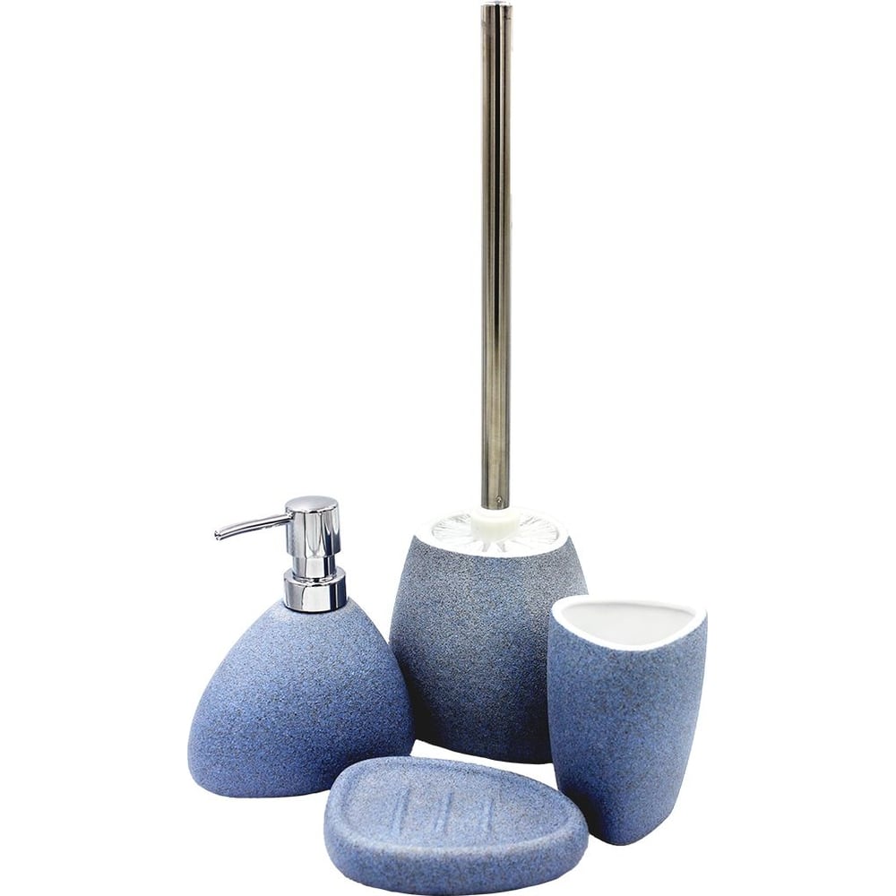 Изображение товара Комплект Bath Plus azzurro set4w из керамики голубого цвета с дополнительными аксессуарами