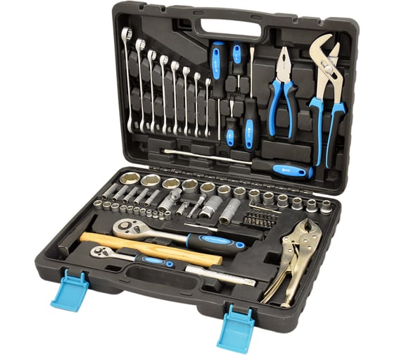 Изображение товара Набор инструмента (72 предметов 1/2/1/4DR, CrV) AUTOVIRAZH AV-212072