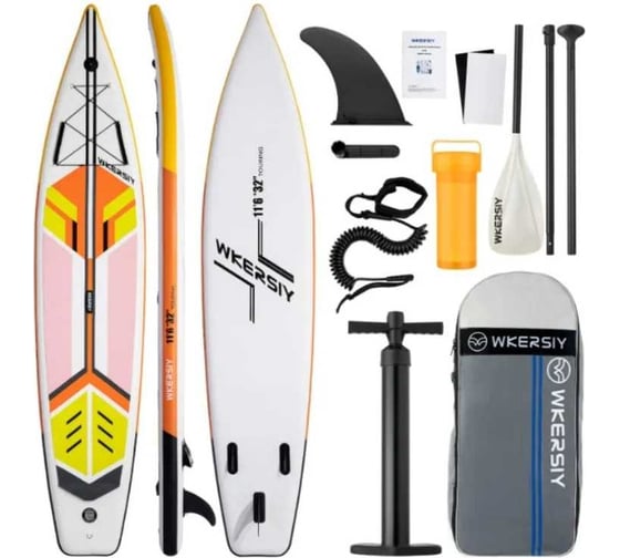 Изображение товара Доска для SUP-серфинга Nonstopika оранжевый, туринговый, Wkersiy SYFD350ORANGE