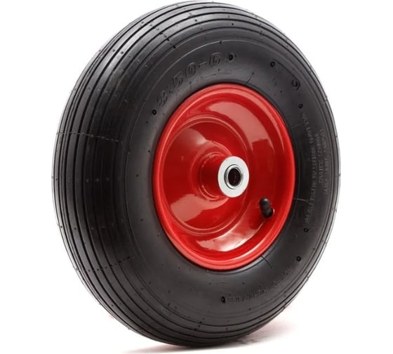 Изображение товара Колесо пневматическое (13x3.5x6 pneum; ось 16 мм; длина 90 мм) ENIFIELD 13x3,5-6 Pn 16/90