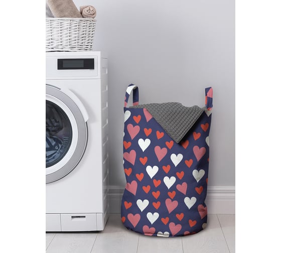 Изображение товара Корзина для хранения вещей JOYARTY Снегопад из сердец 35x50 см gaba_422628_M