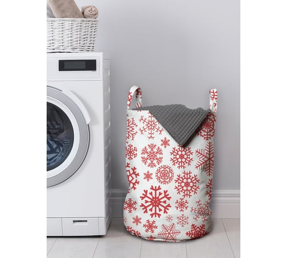 Изображение товара Корзина для хранения вещей JOYARTY снежинки зимой 35x50 см gaba_419822_M