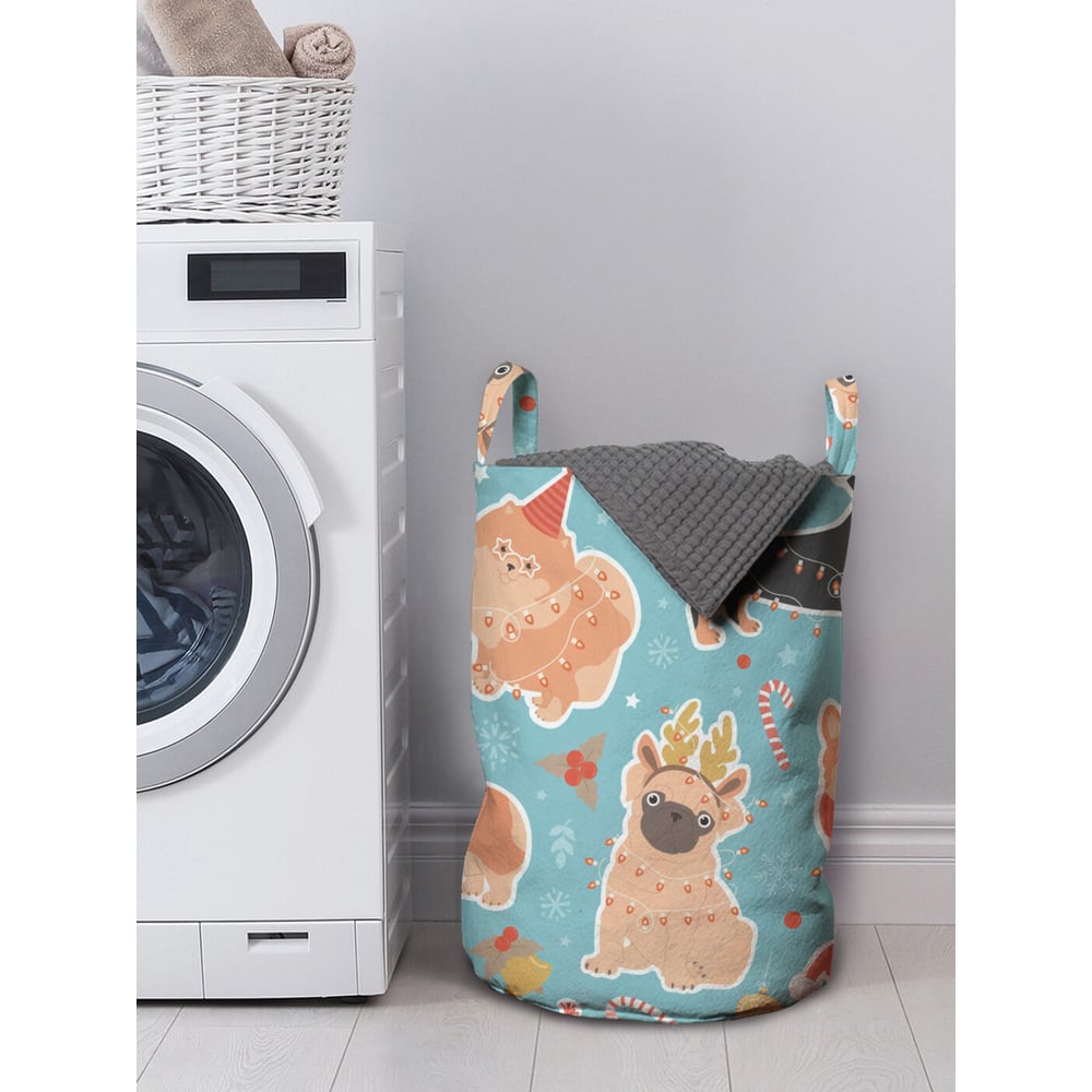 Изображение товара Корзина для хранения вещей JOYARTY собачья вечеринка 35x50 см