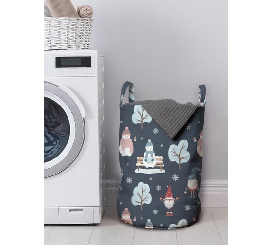 Изображение товара Корзина для хранения вещей JOYARTY снеговик в шапочке 35x50 см gaba_419832_M