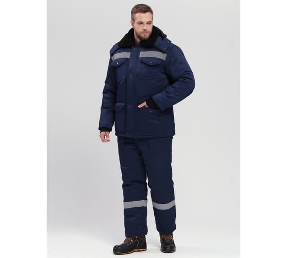 Изображение товара Зимний костюм с полукомбинезоном Факел Мерак-2 СОП (ткань смесовая, 210) т.синий, 40-42; 170-176 87474869.014