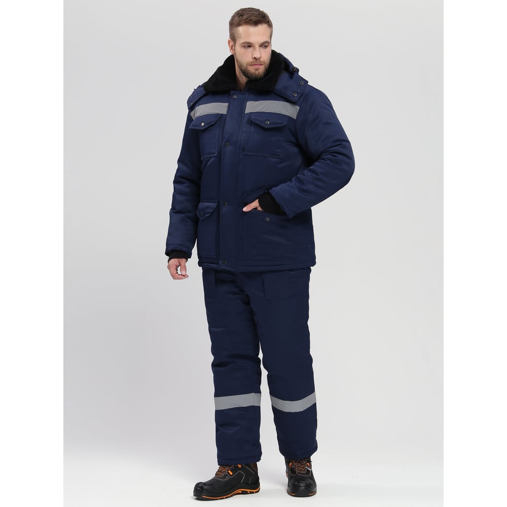 Изображение товара Зимний костюм с полукомбинезоном Факел Мерак-2 СОП (ткань смесовая, 210) т.синий, 44-46; 158-164 87474869.015